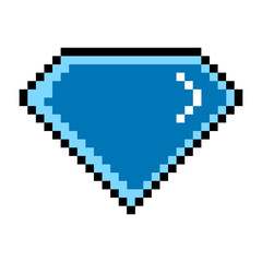 Isolated pixelated diamond icon
