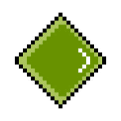 Isolated pixelated diamond icon