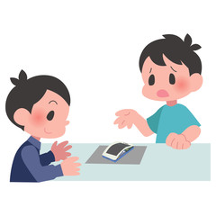 スマートフォン　バッテリー　膨張　修理　男性