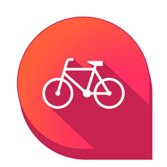 ikona z długim cieniem na tle strzałki pinezki © vempireart