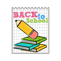 Fototapeta premium Back to school