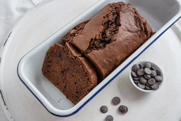 Schokoladen Bananen Brot 