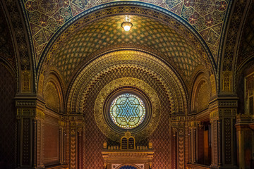 Spanish Synagogue, Prague, Czech Republic, Europe.