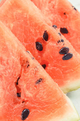 Watermelon containing vitamins and minerals, healthy dessert