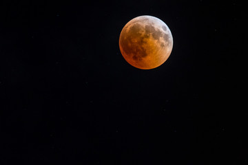 Blood moon full lunar eclipse Israel