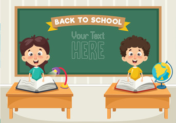 Vector Illustration Of Students