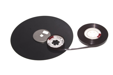 tape cassette isolated on white background