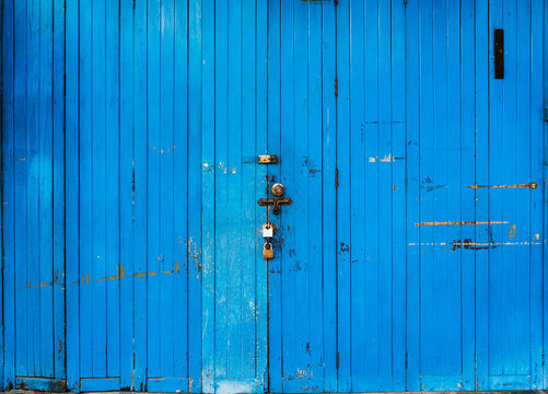 vintage tone image of wooden door.