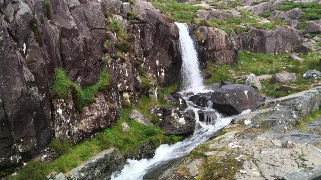 Pedlar's Lake Waterfall, Conor Pass, Dingle Peninsula, Ireland, Wild Atlantic Way