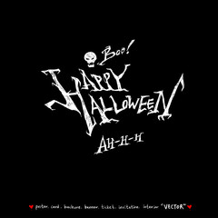 할로윈 포스터 / 손으로 그린 할로윈 그림