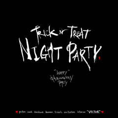 할로윈 포스터 / 손으로 그린 할로윈 그림