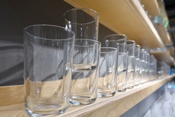 Interior of kitchen ware area showcase, selling kitchenware in the largest furniture store