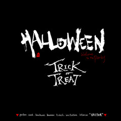 할로윈 포스터 / 손으로 그린 할로윈 그림