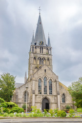 Fototapeta premium Church of Saint Jacques in Tournai - Belgium