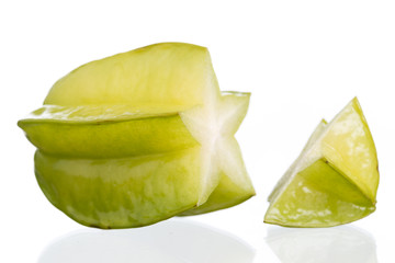 Star apple on white background