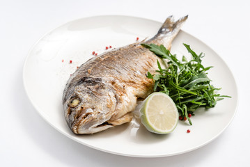 roasted dorada with salad