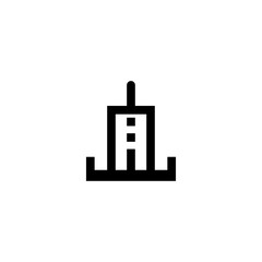 electric station icon vector symbol sign. Logo design element