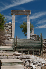 Fototapeta premium Ruins of the ancient town Kaunos, Turkey