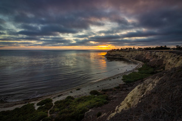 Naklejka premium Lunada Bay at Sunset