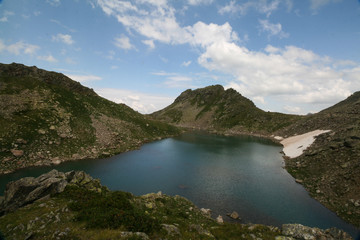 Mountain lake Comma, Arkhyz.