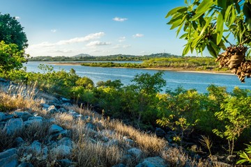 Pioneer river at sunset in Mackay, Queensland, Australia