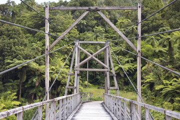 Old wooden bridge, New Zealand