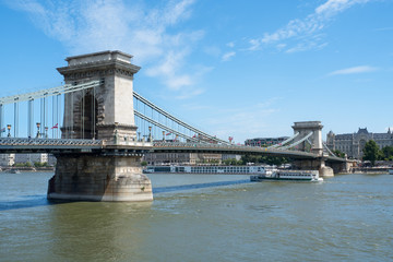 Fototapeta na wymiar Széchenyi Chain Bridge, Budapest, Hungary