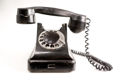 Vintage black telephone