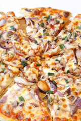 Pizza mit Meeresfrüchten