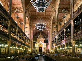 The Great Synagogue of Budapest interior