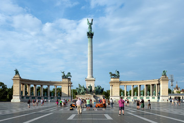 Fototapeta na wymiar Heroes' square, Budapest, Hungary