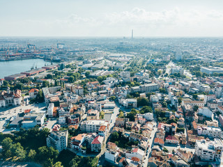 Aerial View Of Constanta City Skyline In Romania