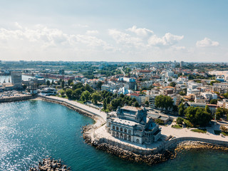 Fototapeta premium Aerial View Of Constanta City Skyline In Romania