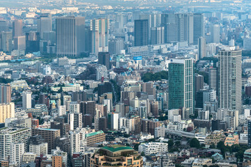Fototapeta premium 東京都心の密集するビル群２