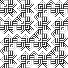 Design seamless monochrome zigzag pattern
