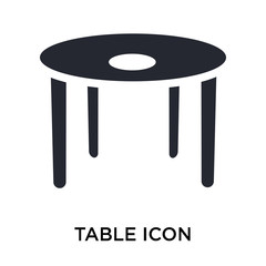 Table icon vector sign and symbol isolated on white background, Table logo concept