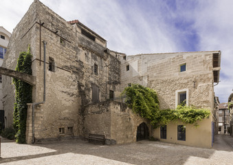 Fototapeta na wymiar Old house in historic city center of St Remy de Provence. Buches du Rhone, Provence, France..