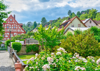 Pottenstein village in Franconian Switzerland