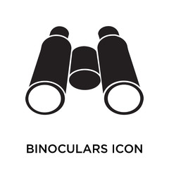 Binoculars icon vector sign and symbol isolated on white background, Binoculars logo concept