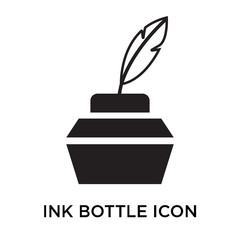 Ink Bottle icon vector sign and symbol isolated on white background, Ink Bottle logo concept