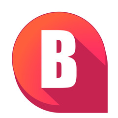 ikona z długim cieniem na tle strzałki pinezki © vempireart