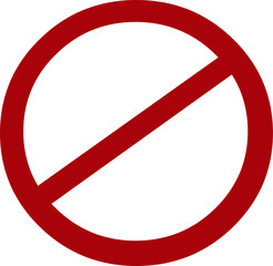 Banned Sign Prohibited