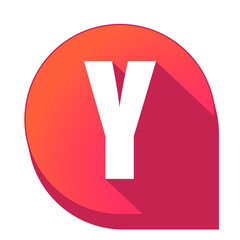 ikona z długim cieniem na tle strzałki pinezki © vempireart