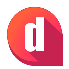 ikona z długim cieniem na tle strzałki pinezki © vempireart