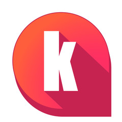 ikona z długim cieniem na tle strzałki pinezki © vempireart