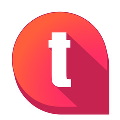 ikona z długim cieniem na tle strzałki pinezki © vempireart