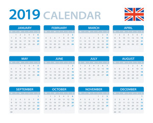 Calendar 2019 - English Version