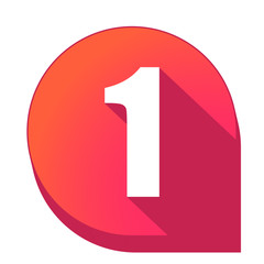 ikona z długim cieniem na tle strzałki pinezki © vempireart