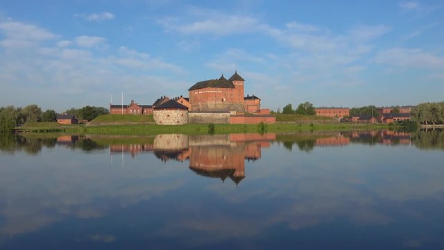 The fortress of Hameenlinna. Sunny July morning. Finland