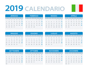 Calendar 2019 - Italian Version